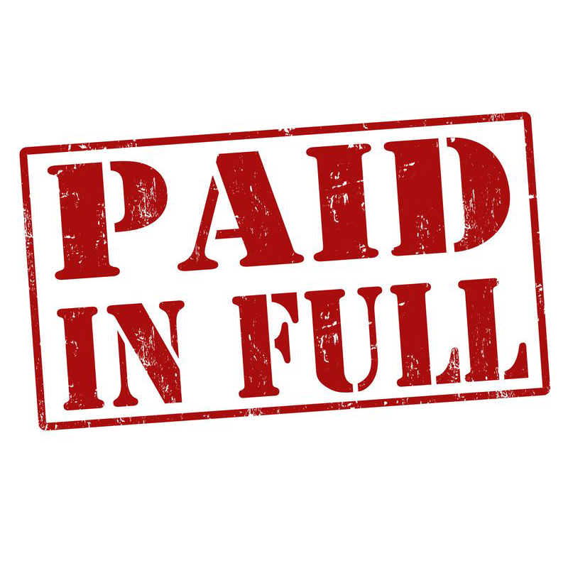 Paid in full